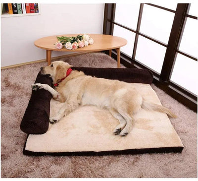 Ultimate Comfort Dog Bed with orthopedic support, plush design, and premium materials for restful pet sleep.