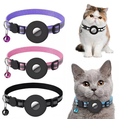 Waterproof AirTag collars for pets in various colors with secure fit and high visibility features.